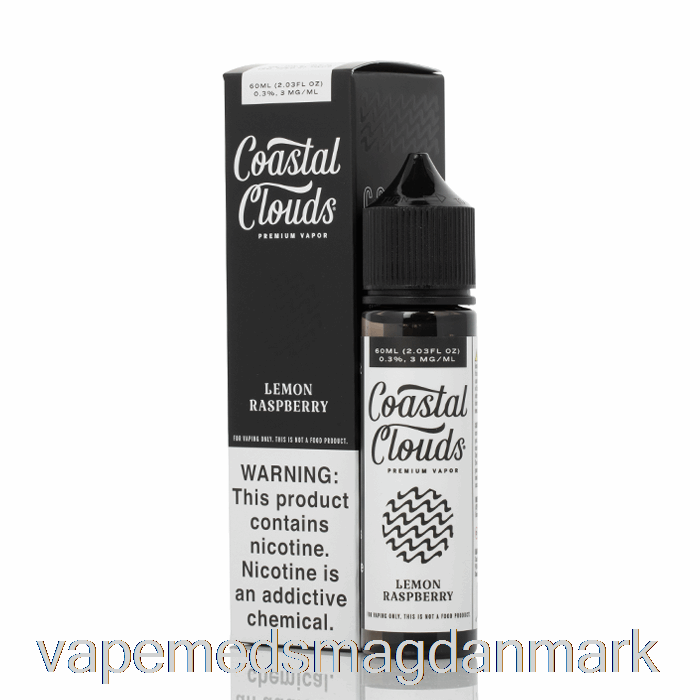 Vape Juice Citron Hindbær - Coastal Clouds Co. - 60ml 6mg